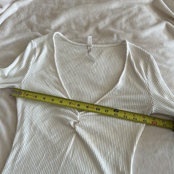 Free People Intimately Long Sleeve Low Cut Ribbed Bodysuit - Picture 7 of 10